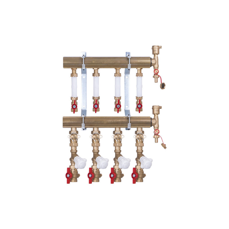 GIA-GE 555-D patrovy rozdelovac 1 1/2x3/4/8 s merenim spot. tepla, roztec 100mm