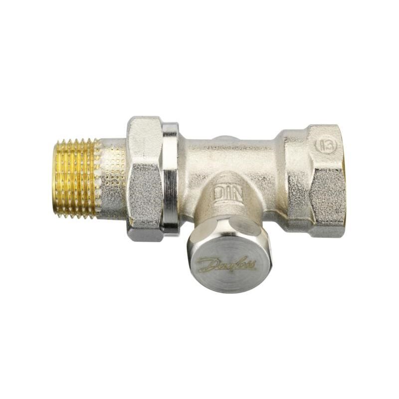 DANFOSS radiátorové šroubení RLV-S 1/2  přímé s uzavíráním