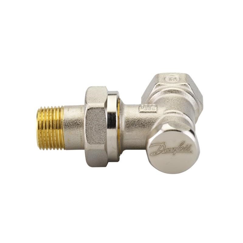 DANFOSS radiátorové šroubení RLV-S 3/8  rohové s uzavíráním