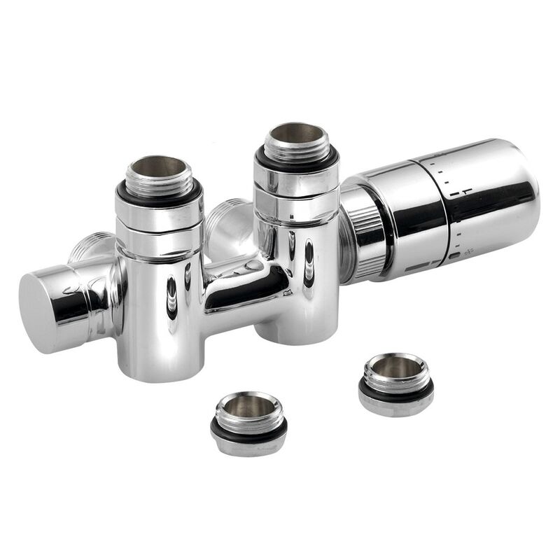 TWIN COMBI připojovací sada ventilů termostatická pro středové připojení, pravý CP5010