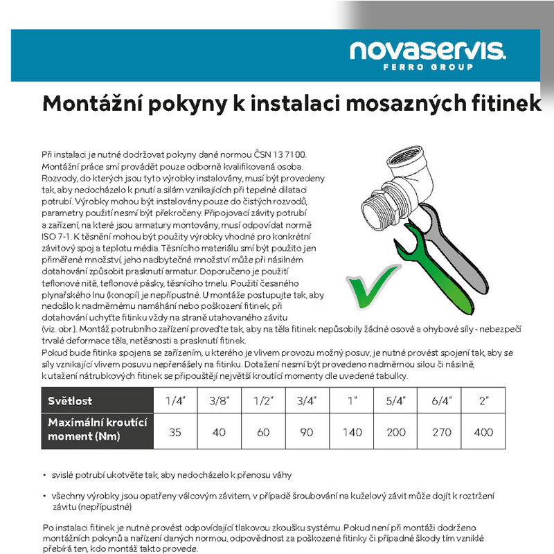 prodlouzeni kovane FT216 3/4x50