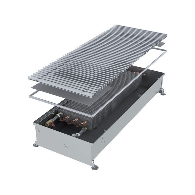 Podlahový konvektor COIL-PO/4 1750mm, bez ventilátoru + mříž