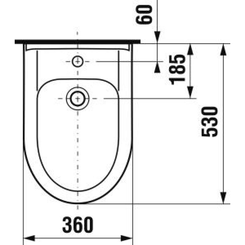 závěsný bidet Deep by Jika NEW 3061.1 bílý