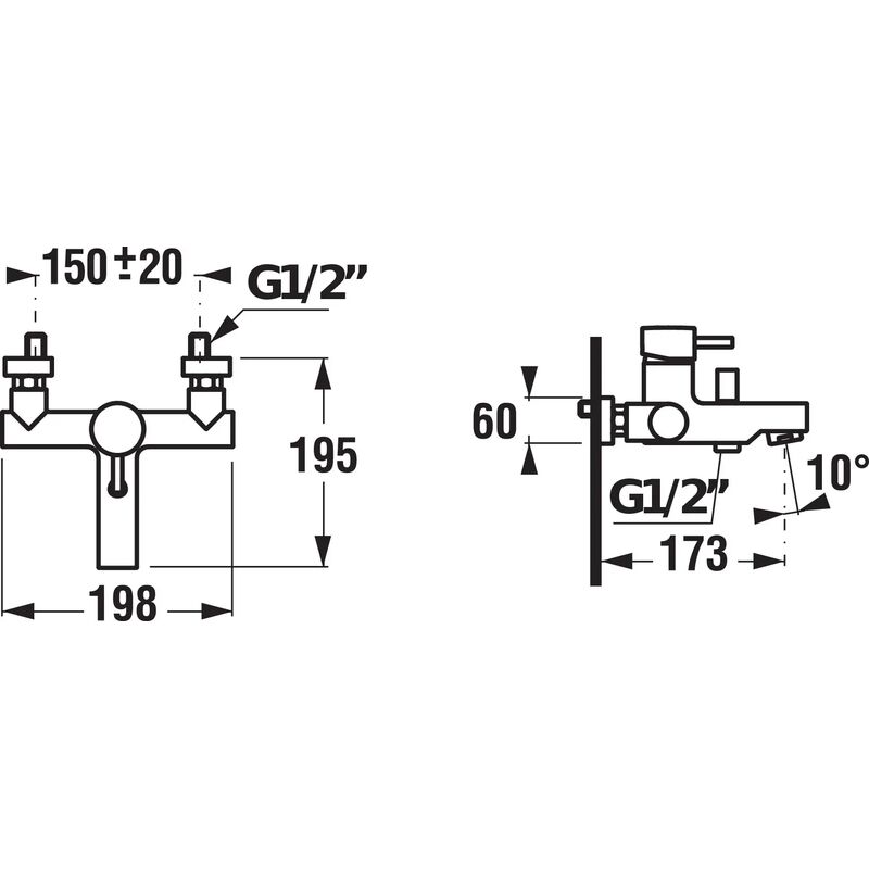 MIO 2171.7.004 vanova nast.pakova bez prisl. chrom