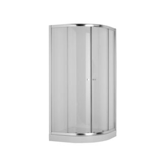 sprchový kout MIO 5371.2.002.668 90x90x185cm čtvrtkruh R550 stříbrný lesklý profil,sklo čiré