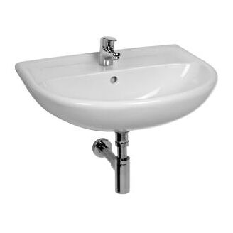 závěsné umyvadlo JIKA LYRA PLUS 1438.1.104 50x41cm, s 1 otvorem pro baterii uprostřed