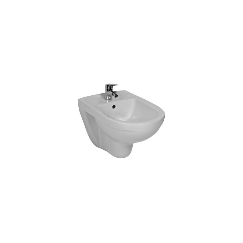 závěsný bidet LYRA plus 3038.1.304 s 1 otvorem pro baterii s postran. otvory pro přívod vody