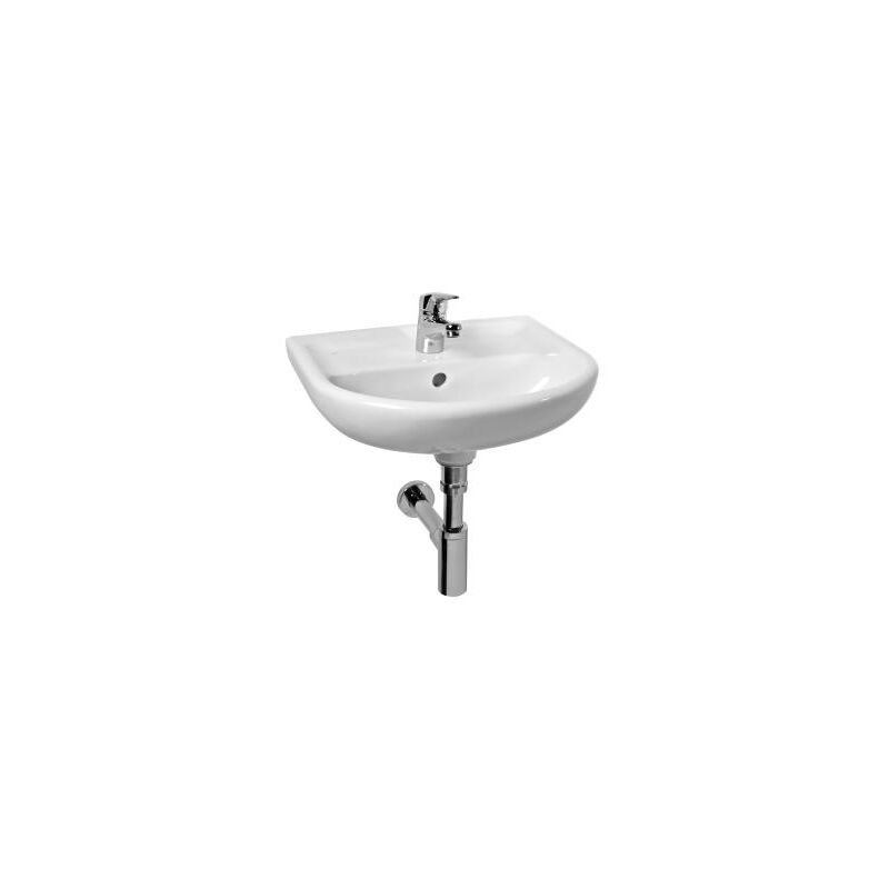 závěsné umyvátko JIKA LYRA PLUS 1538.2.104 45x37cm s 1 otvorem pro bat.uprostřed