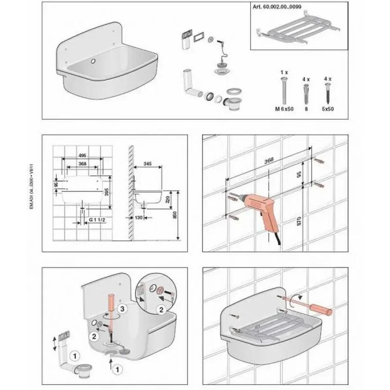 ABU-plastová výlevka 49cm