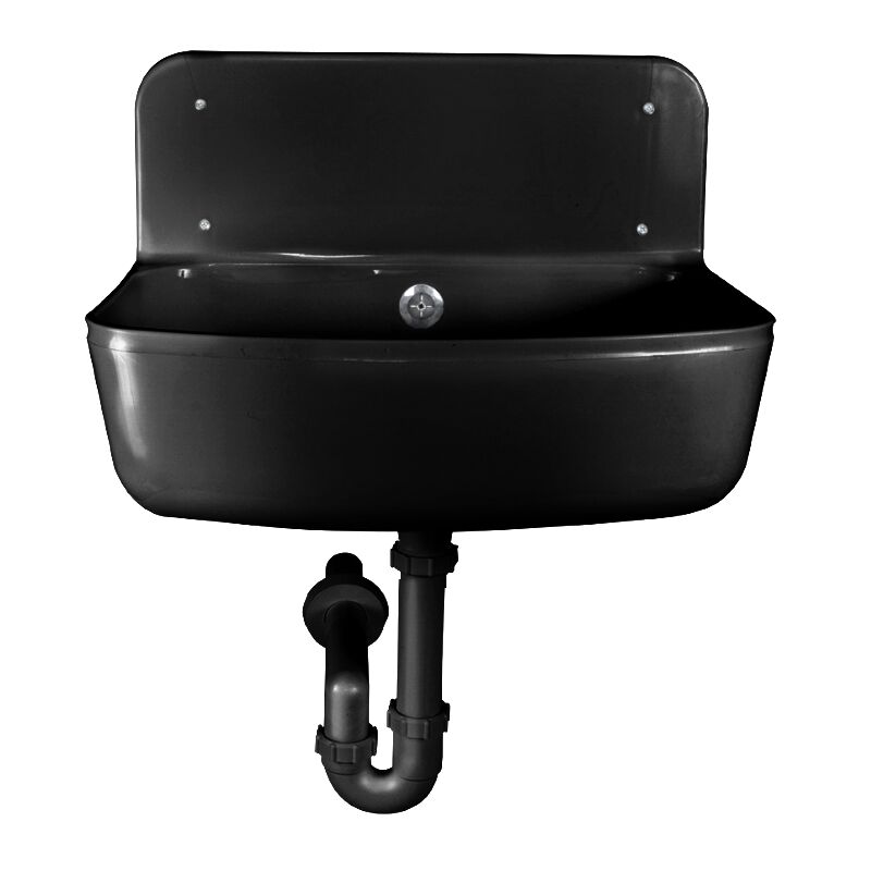 vylevka plastova s piletou a prepadem cerna bez rostu