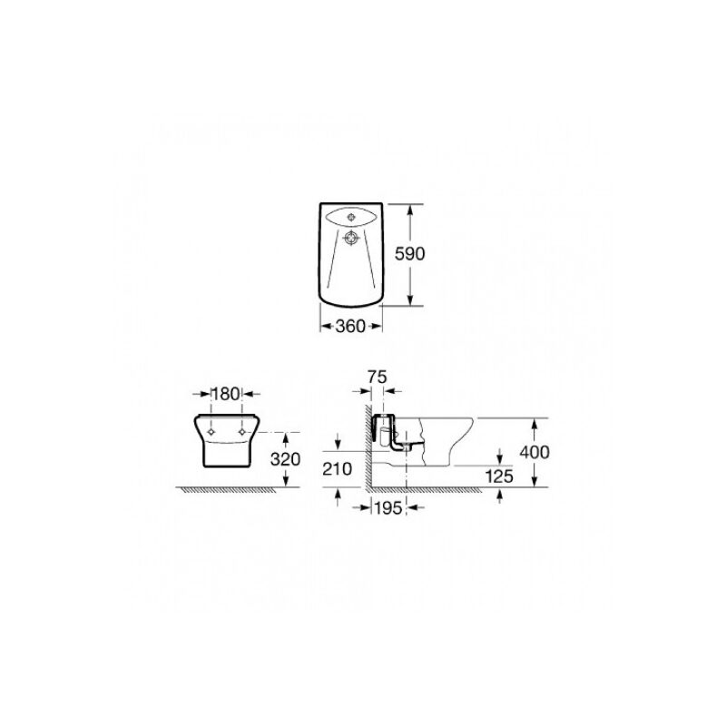 ROCA SIDNEY 7357385000 bidet závěsný