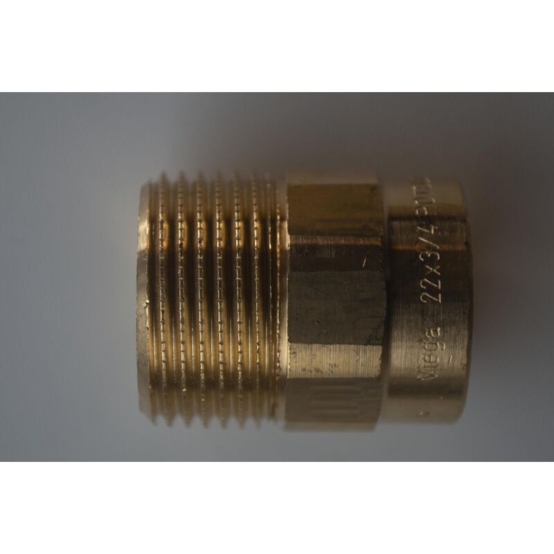 CU přechod 4243G s vnějším závitem 22x3/4