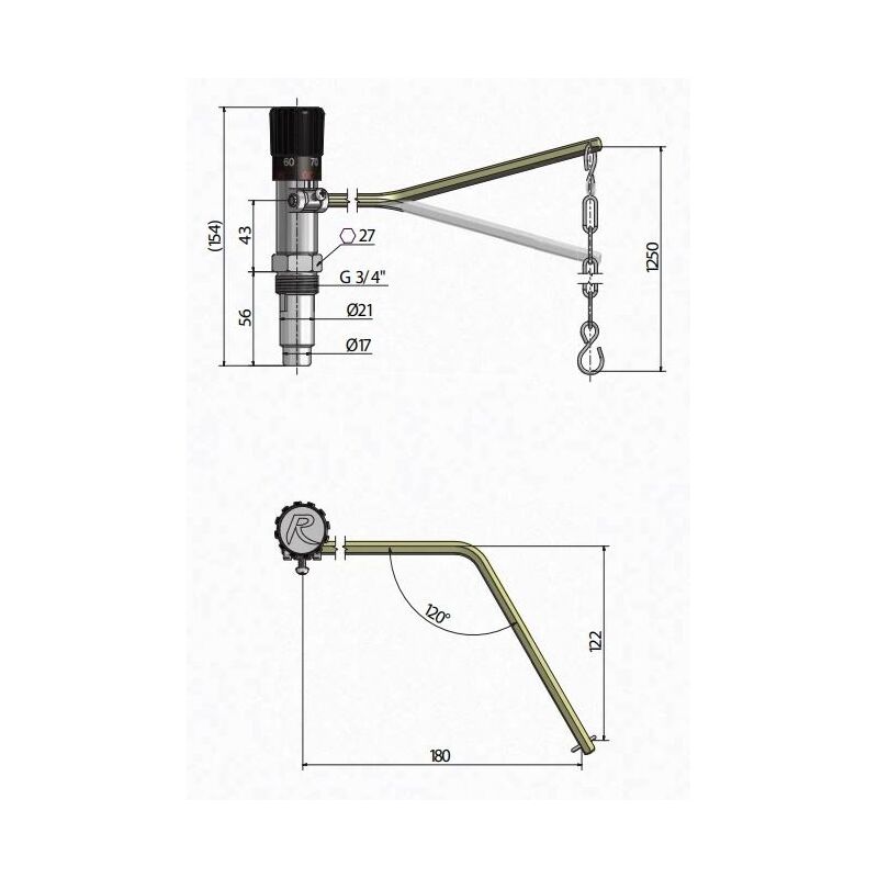 regulator tahu termostaticky  RT4 - 3/4