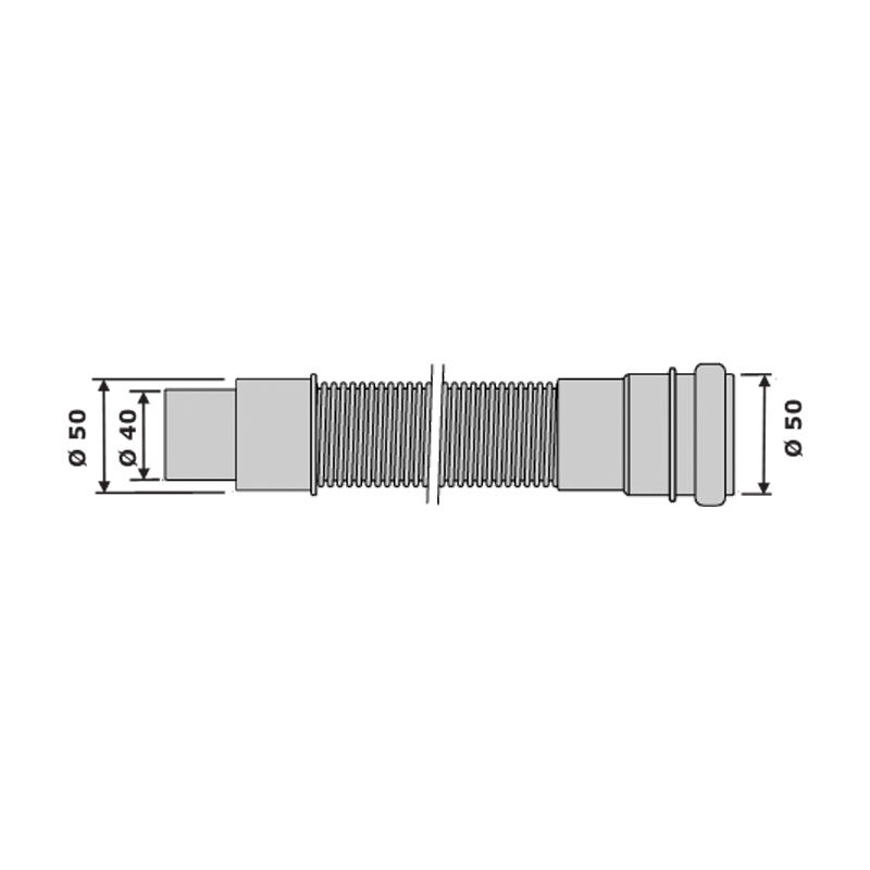 HT AIRFIT připojovací flexibilní hadice DN50/250mm