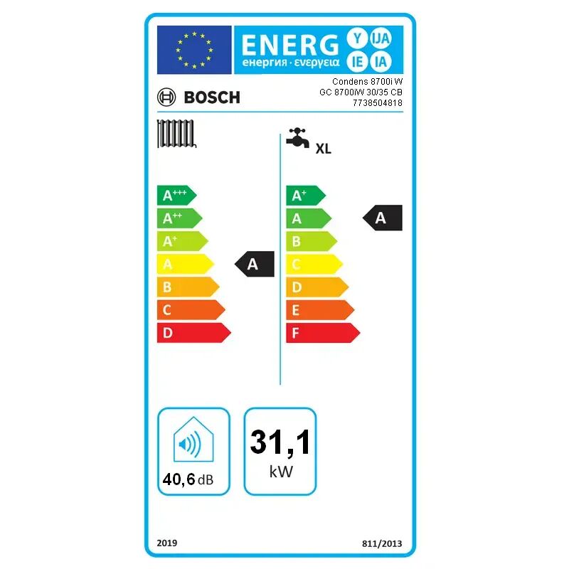 Bosch GC 8700i W 30/35 C zaves. kondenz. kotel s prutok. pripravou teple vody,5,5-31,1 kW