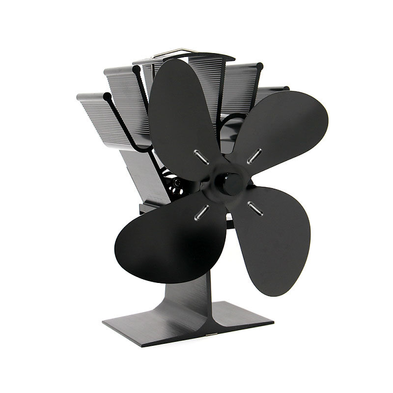 HS FLAMINGO Ventilátor na kamna FLAMINGO čtyřlopatkový, černý