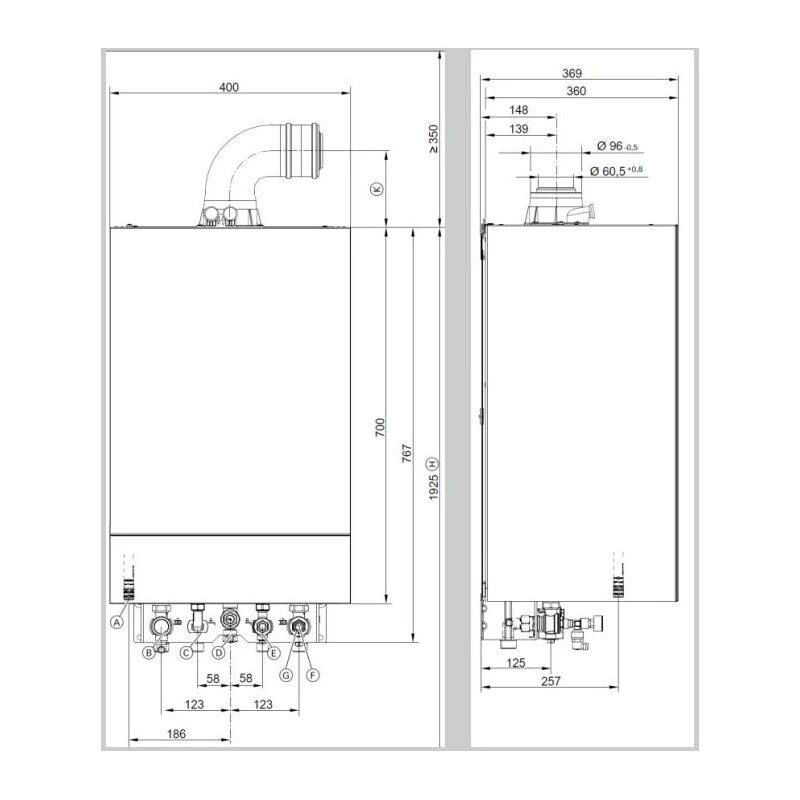 VIESSMANN Vitodens 100-W B1FK 19 kW Z020630 Kondenzační kotel