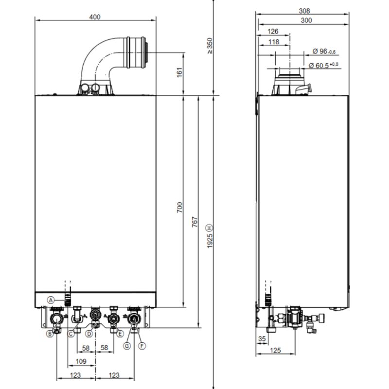 VIESSMANN Vitodens 050-W B0HA 19 kW Z024670 Kondenzační kotel