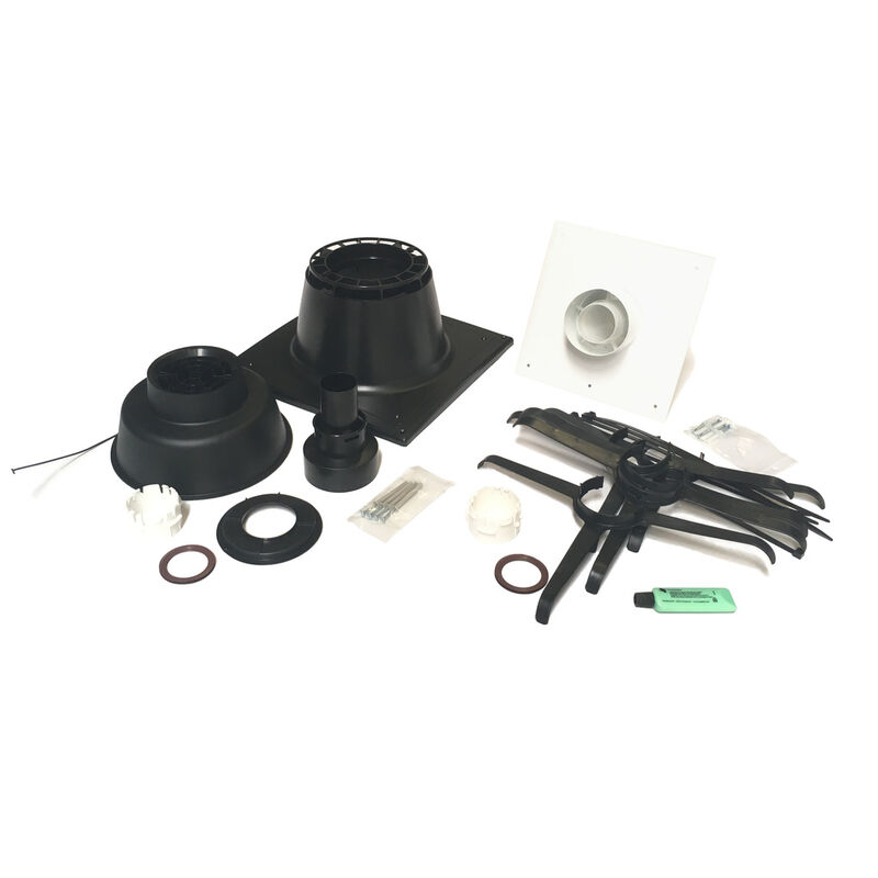 BRILON univerzální komínová sada renoSET KOMPAKT DN100/60-DN60 flex s poklopem