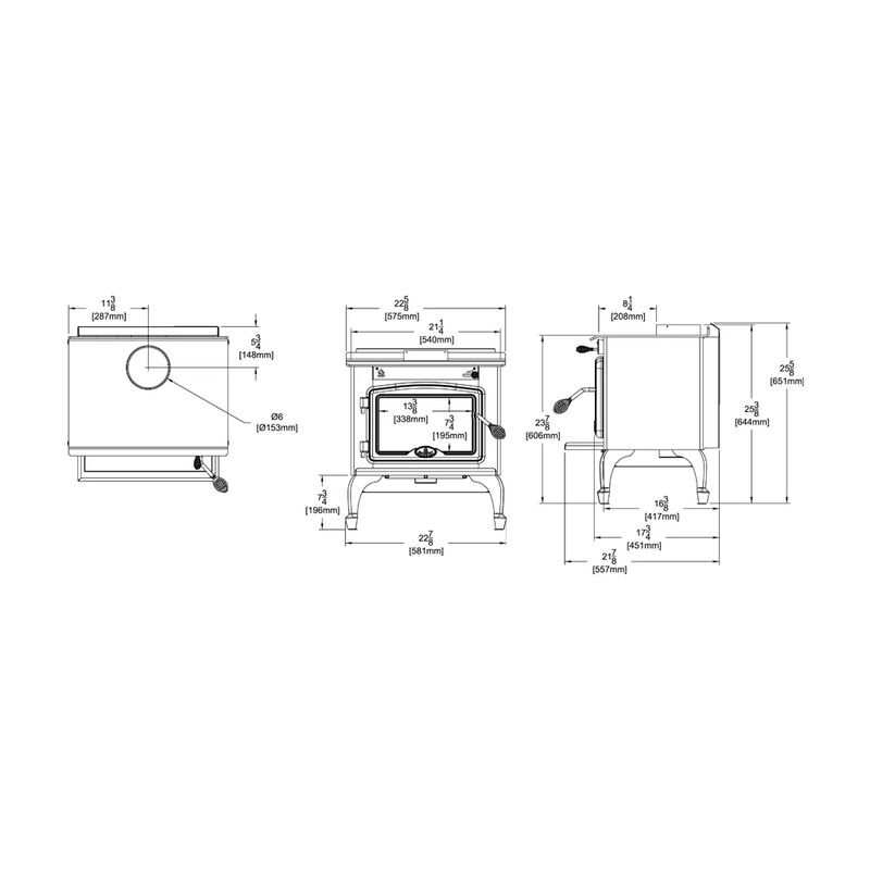 OSBURN 900 Krbová kamna 6kW OB00920