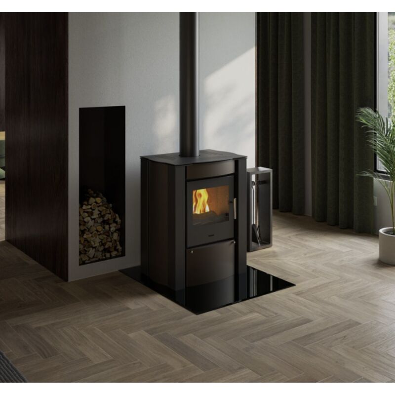 HS FLAMINGO krbova kamna 9kW AMOS hneda-sametova