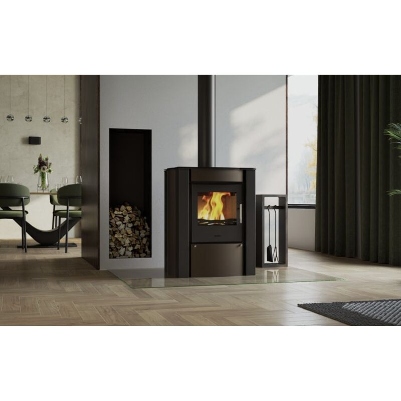 HS FLAMINGO krbova kamna 9kW AMOS hneda-sametova