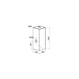 ATMOS Nádrž na pelety 250l