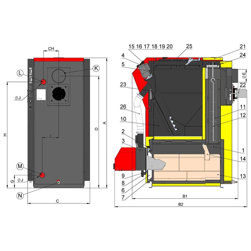 ATMOS D 10 PX Automatický kotel na pelety