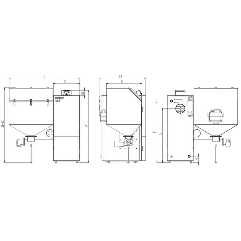 OPOP H835-A Automatický kotel na hnědé uhlí 573283