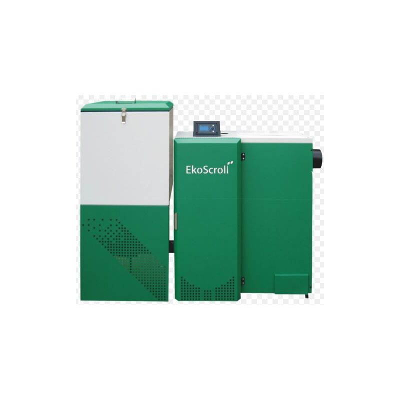 EkoScroll ALFA 25kW Kotel na pelety s předním umístěním zásobníku