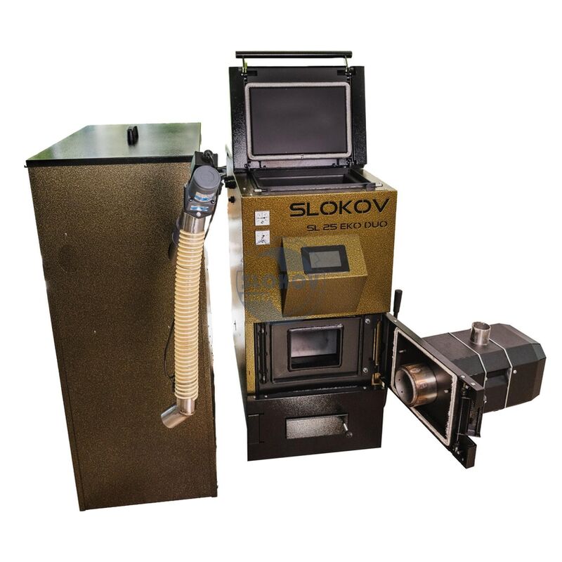 KOTEL Slokov SL15EKO DUO kotel na pelety a drevo (EKODESIGN)