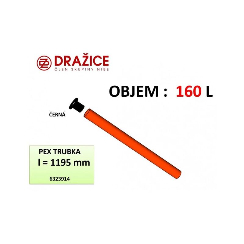 DRAŽICE Trubka plastová PEX 1195mm 6323914