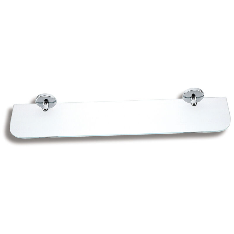 polička zaoblená čiré sklo/chrom 6152.0