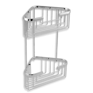 dvojitá rohová police malá hluboká chrom 6078.0