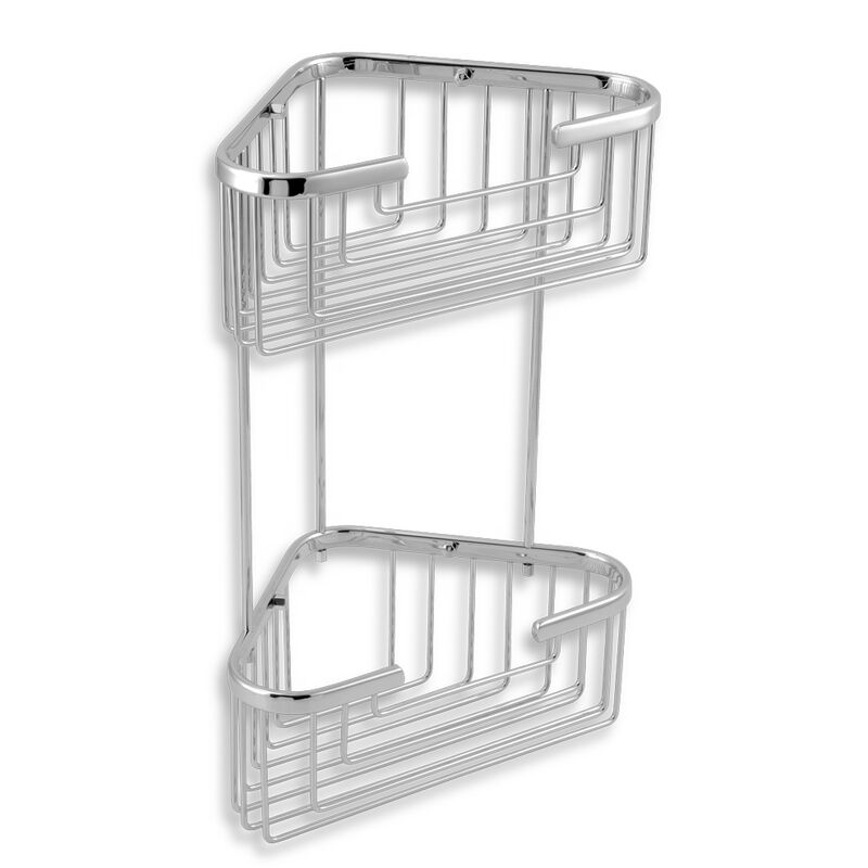 dvojitá rohová police malá hluboká chrom 6078.0