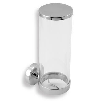 zásobník na kosmetické tampony sklo/chrom 0172.0