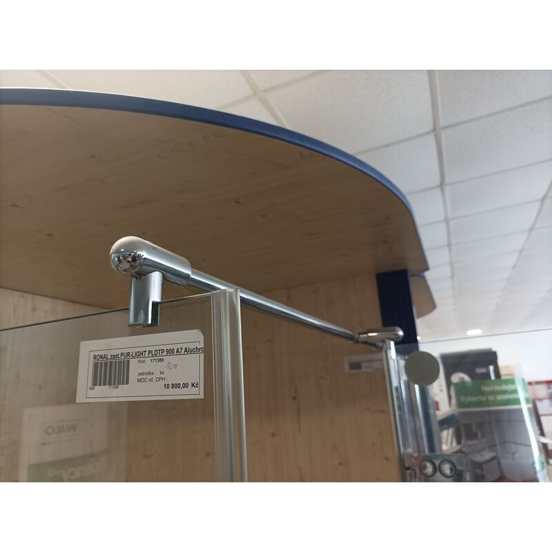 PLP 900 A7 Zástěna+ PLDTP 900 A7 Zástěna + BSMVT.E10 stabilizovaná vpěra+ WMQ 900x900mm vanička