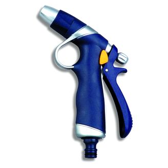 postřikovací pistole kovová nastavitelná s pryžovou ochranou