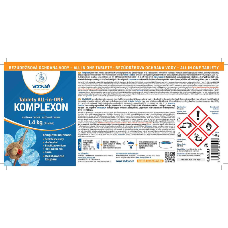 komplexon 4-funkční tablety 200g doza 1,4kg