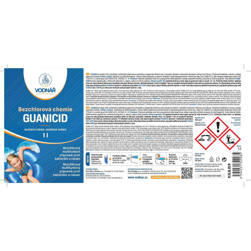 guanicid dezinfekce roztok - láhev 1l