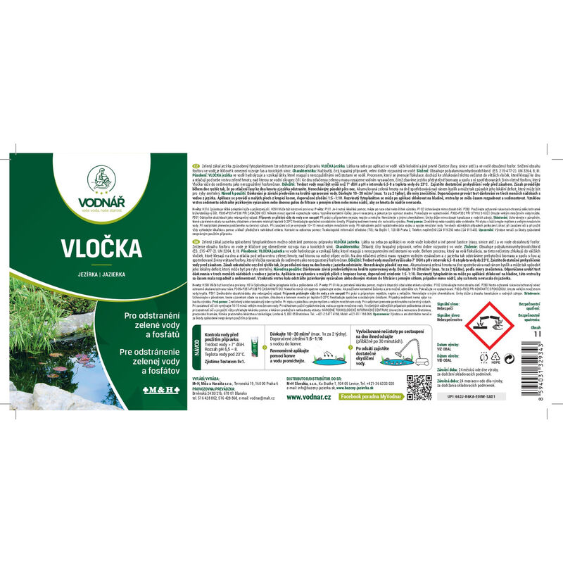 JEZÍRKO vločka láhev 1l