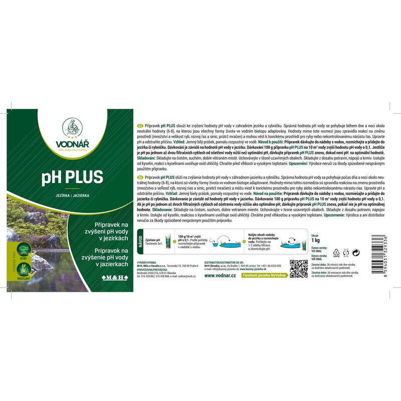 JEZIRKO PH+ doza 1,5kg (plus)