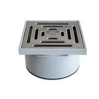 HL 66.9 nástavec d145mm s zebry (150x150mm) mřížka nerez