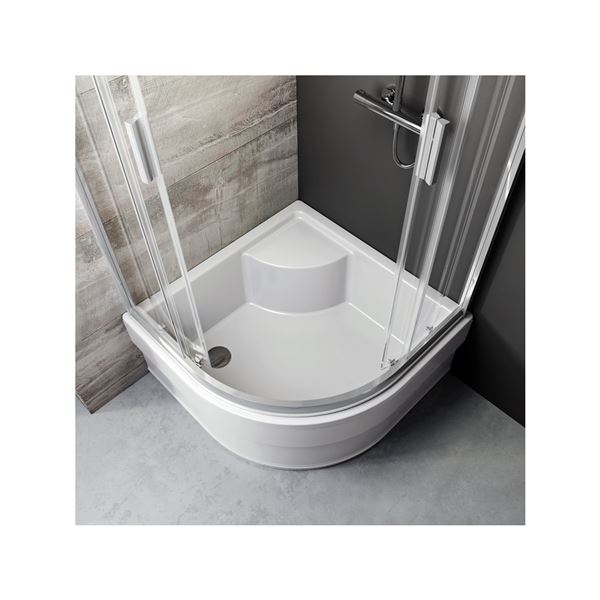 RAVAK SABINA BLIX Sprchový kout snížený BLCP4-90 bright alu+Transparent 3B270C40Z1