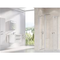 RAVAK CHROME Sprchový kout CRV2-120 satin+transparent 1QVG0U00Z1