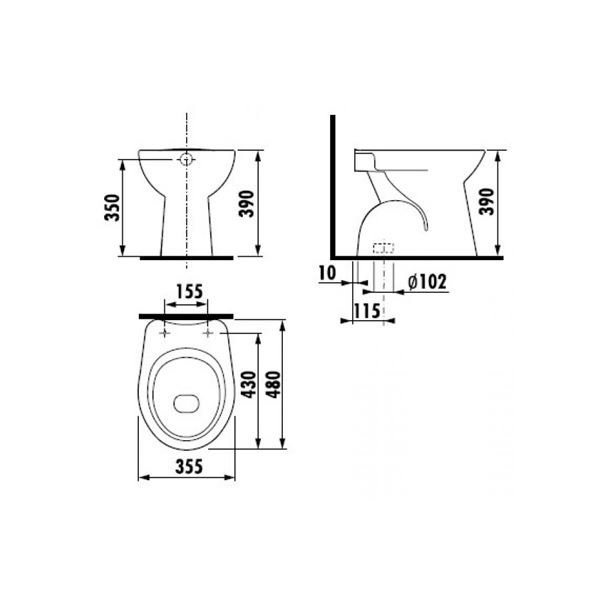 WC mísa ZETA